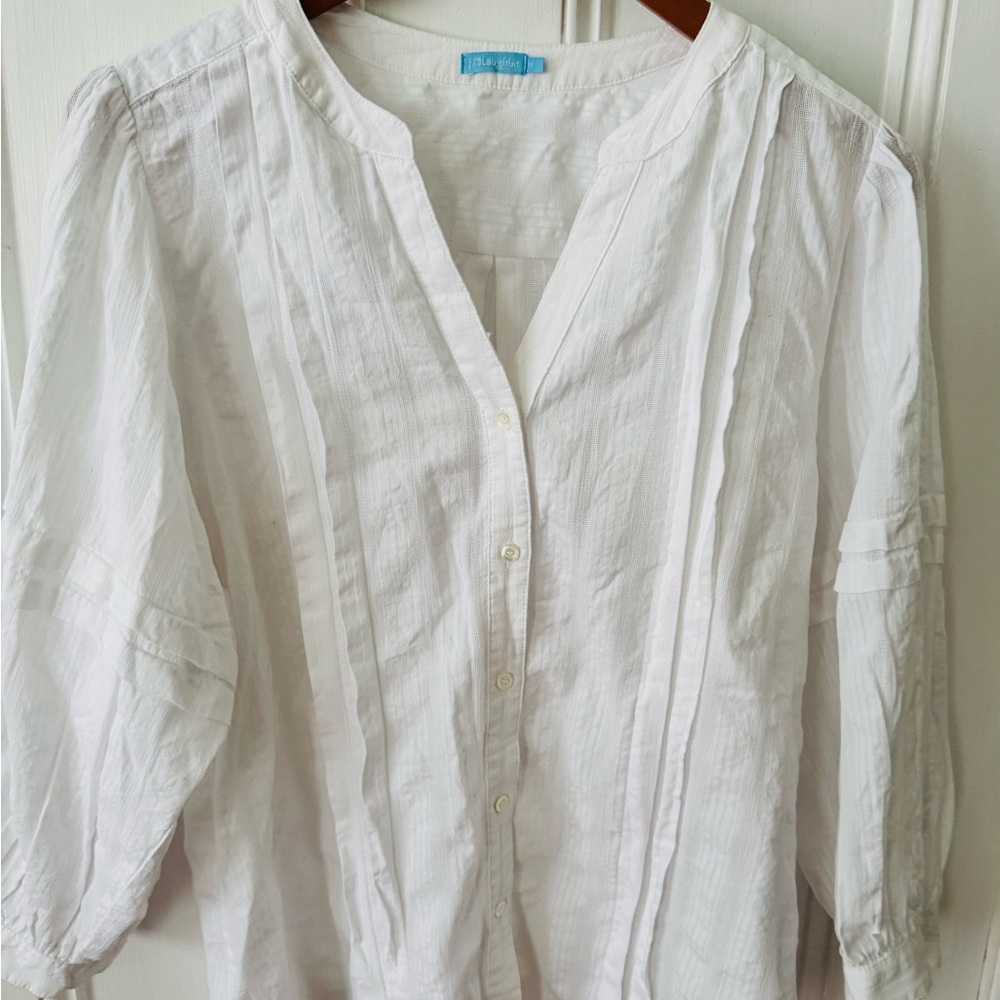 J McLaughlin 💯 percent cotton tunic top